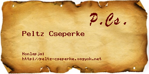 Peltz Cseperke névjegykártya